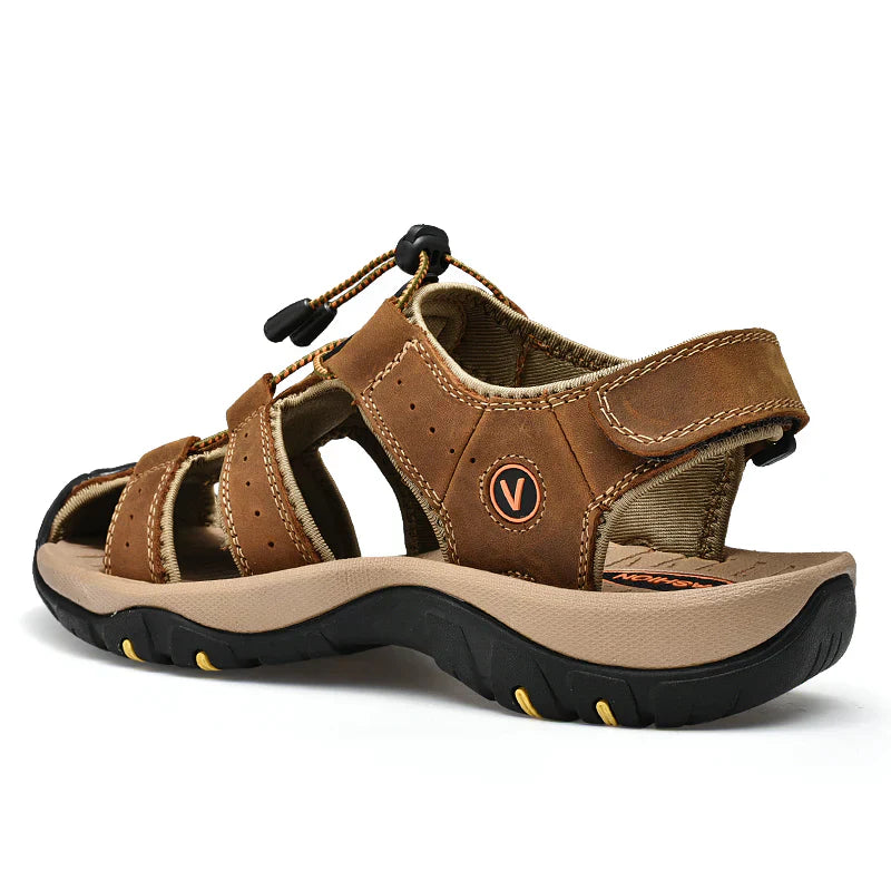 Herren Outdoor Trekking-Sandalen – Bequeme Wandersandalen mit Zehenschutz für Abenteuer und Alltag