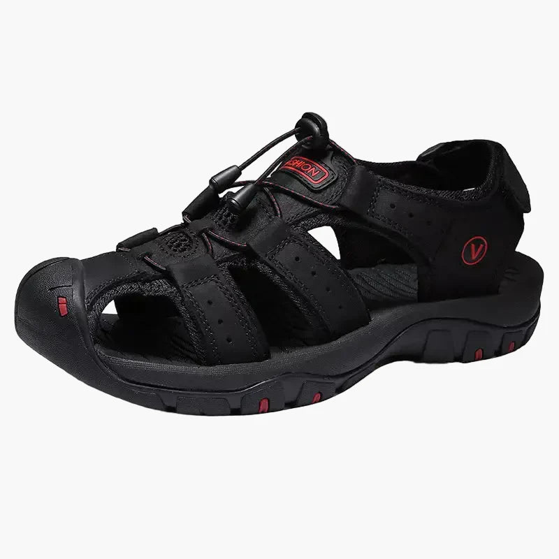 Herren Outdoor Trekking-Sandalen – Bequeme Wandersandalen mit Zehenschutz für Abenteuer und Alltag