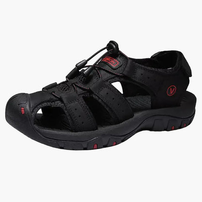 Herren Outdoor Trekking-Sandalen – Bequeme Wandersandalen mit Zehenschutz für Abenteuer und Alltag