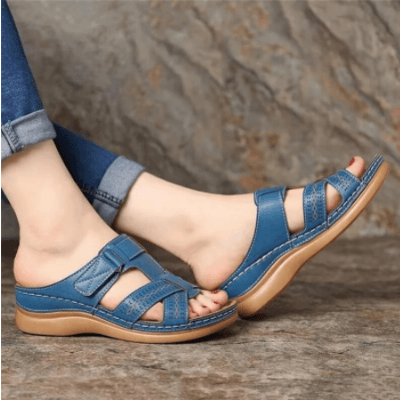 Damen Komfort Slip-On Sandalen – Bequeme Keilsandalen für Alltag & Freizeit