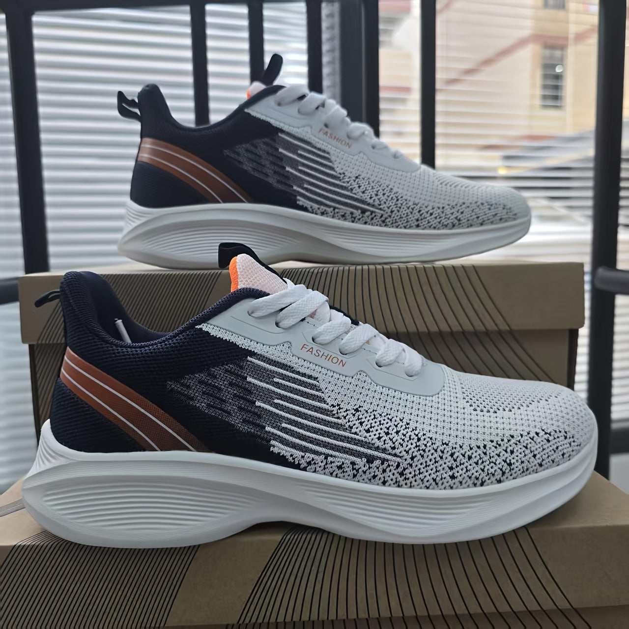 Herren Laufschuhe Sportlich Bequem Atmungsaktiv Sneaker Freizeit