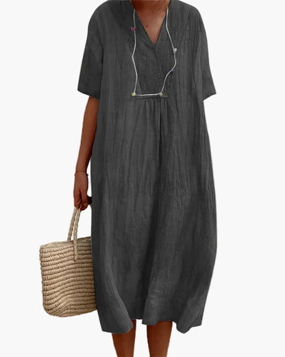 Damen Sommerkleid Elegant Locker Freizeitkleid – Ideal für Strand, Urlaub & Alltag