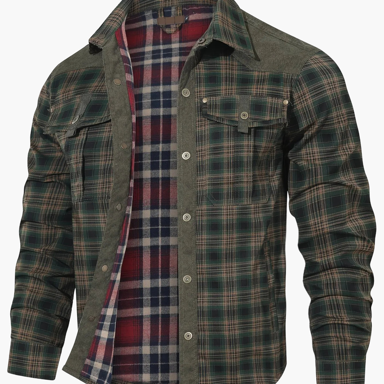 Herren Freizeithemd im Karo-Look – Stilvolles Outdoor Overshirt für Alltag und Freizeit