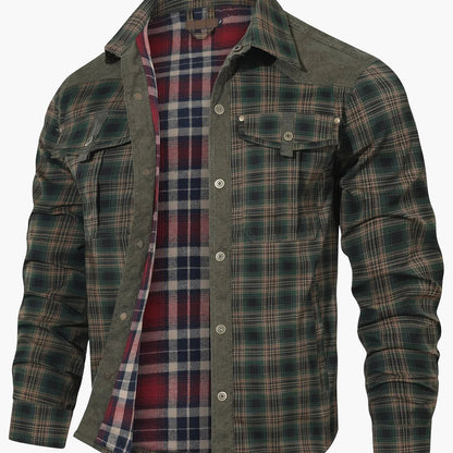 Herren Freizeithemd im Karo-Look – Stilvolles Outdoor Overshirt für Alltag und Freizeit