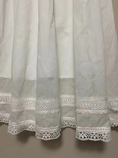 Damen Vintage Petticoat Unterrock mit Spitze – Romantischer Lagenlook für Kleider und Röcke