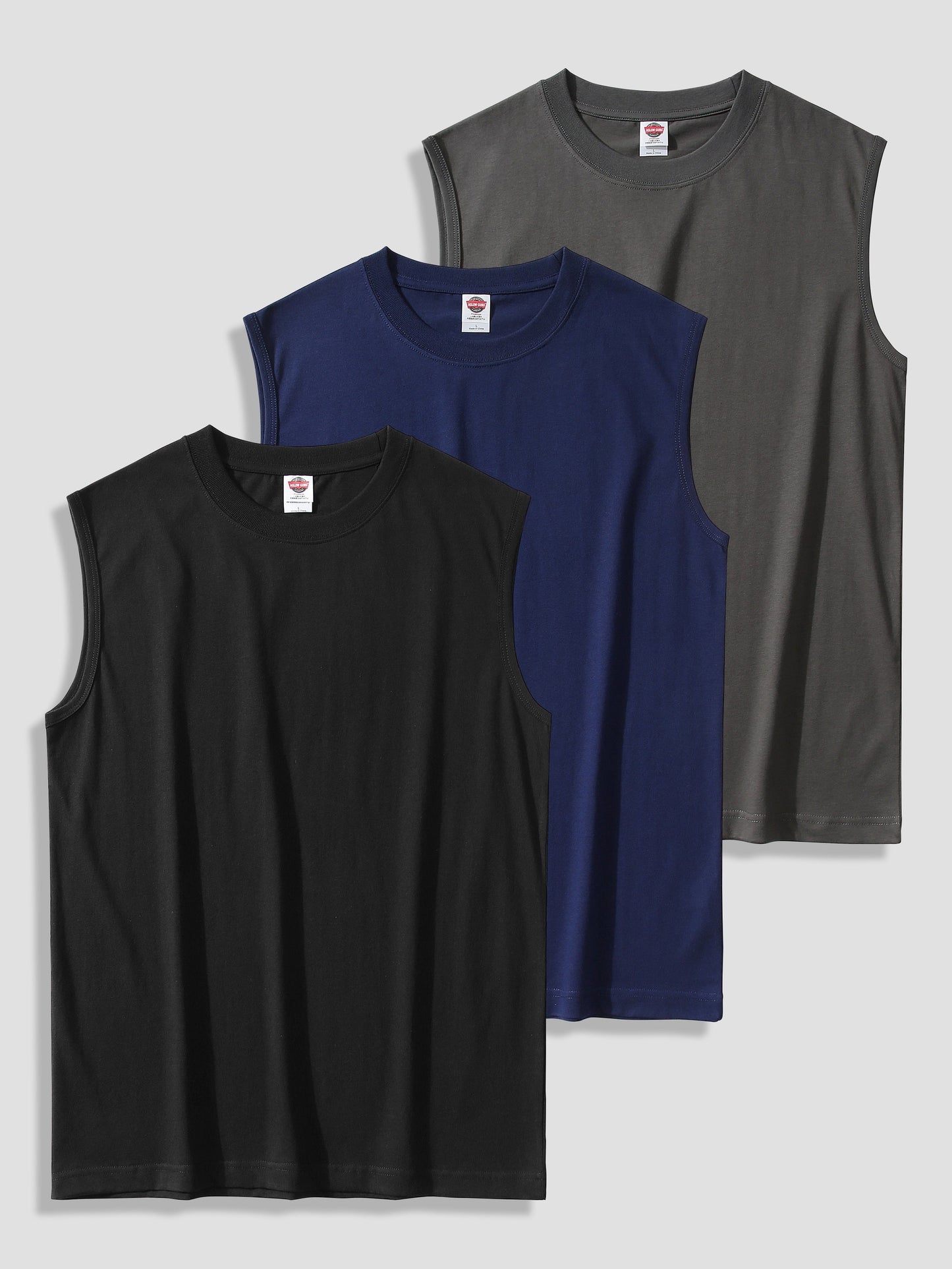 Herren Muskelshirt 3er-Pack – Ärmellose Fitness Tanktops für Sport und Freizeit