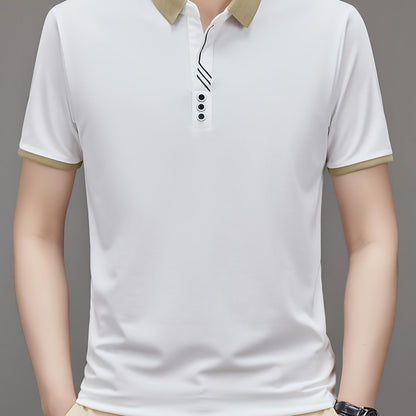 Herren Polohemd mit Kontrastkragen – Stilvolles Freizeit- und Business-Poloshirt