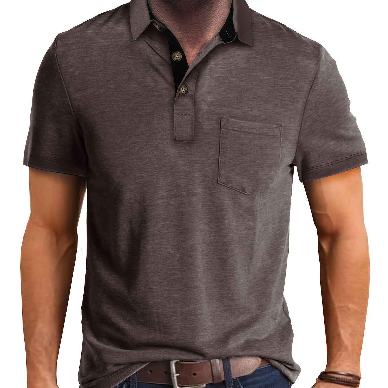 Herren Polohemd mit Brusttasche – Stilvolles Freizeitshirt für Alltag und Büro