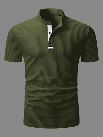 Herren Polohemd Modern Fit mit Stehkragen – Stilvolles Poloshirt für Büro und Freizeit