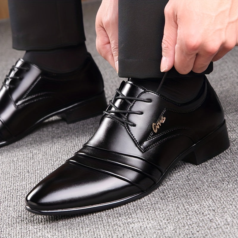 Elegante Herren Business-Schnürschuhe – Klassische Anzugschuhe für Büro & Feierlichkeiten