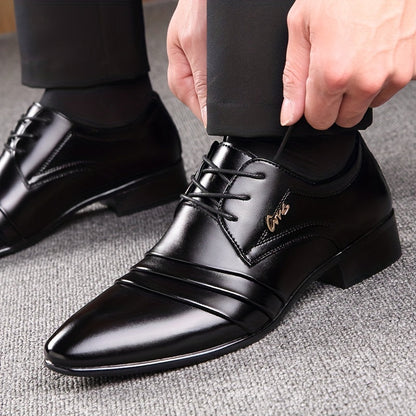 Elegante Herren Business-Schnürschuhe – Klassische Anzugschuhe für Büro & Feierlichkeiten