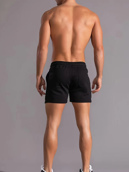 Herren Sportliche kurze Trainingsshorts mit Kordelzug – Bequeme Fitness- & Freizeithose