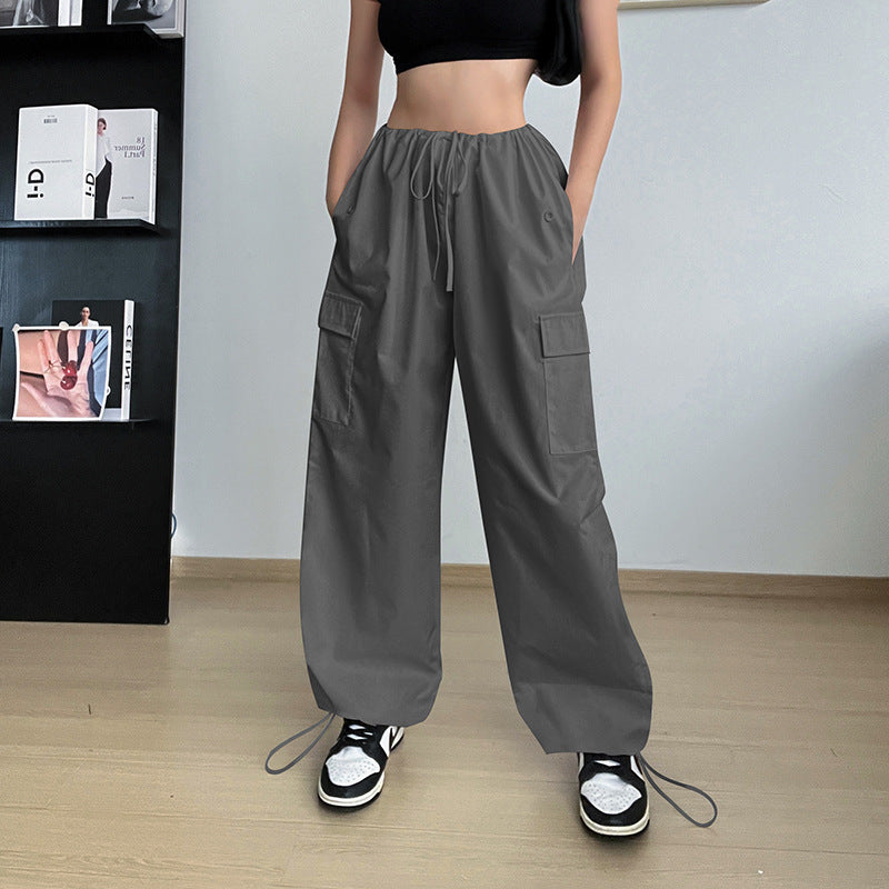 Christine – Weite Damen-Cargohose mit geradem Bein und Taschen