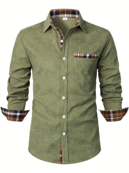 Herren Freizeithemd mit modischem Karodetail – Stilvoll für Alltag und Freizeit