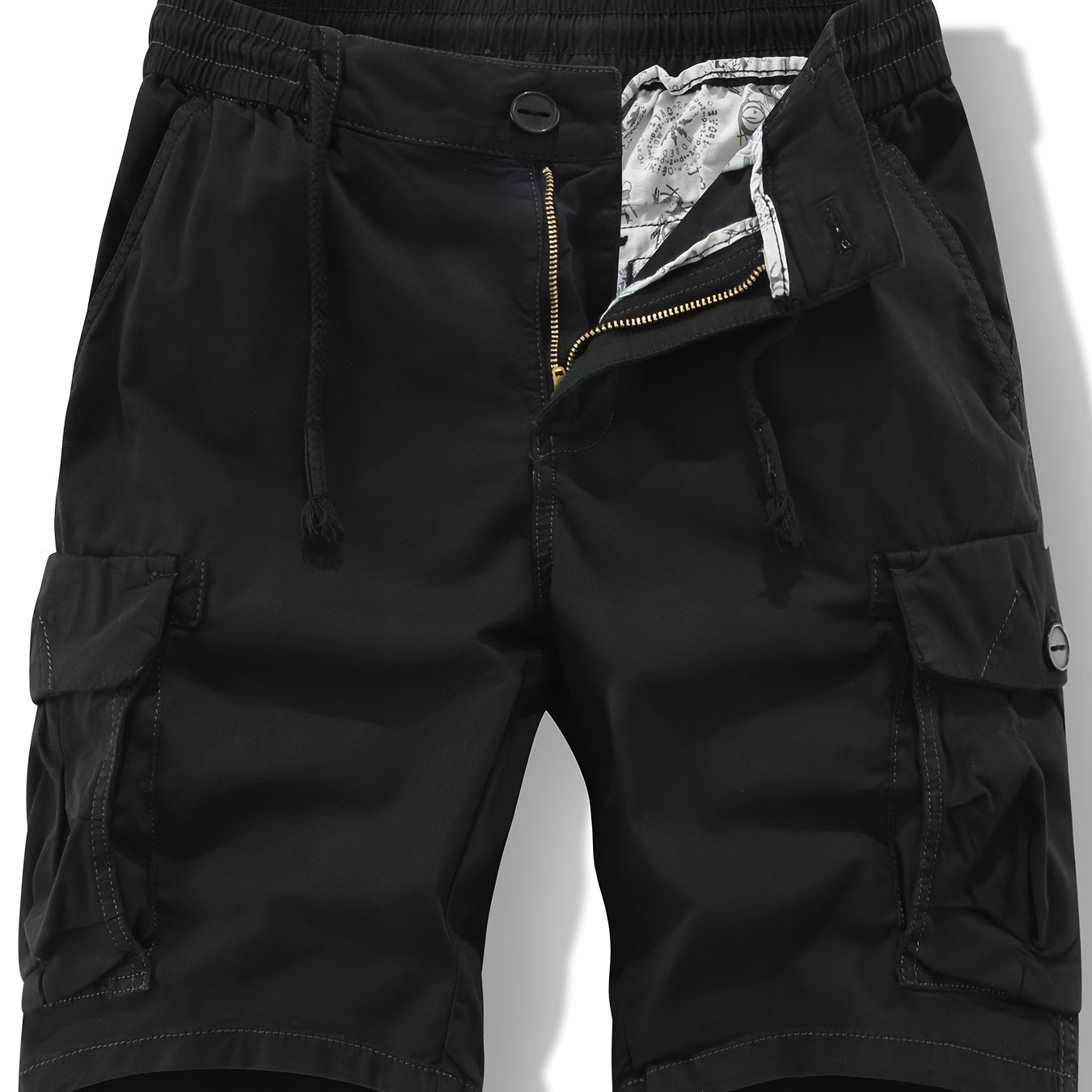 Herren Cargo Shorts mit Taschen und Kordelzug – Lässiger Outdoor-Style