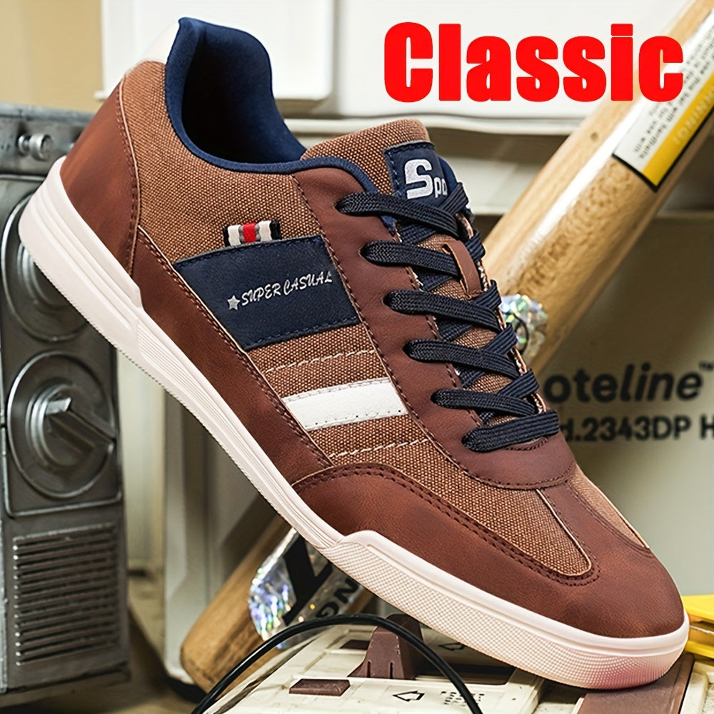 Herren Sneaker Freizeit Vintage Low-Top Sportlicher Straßenschuh