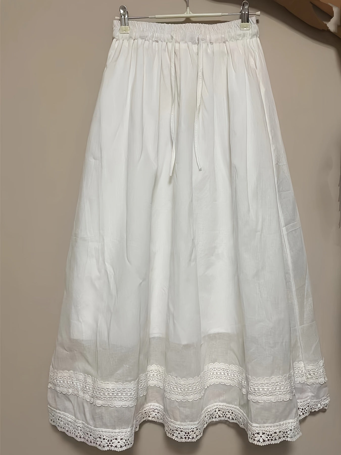 Damen Vintage Petticoat Unterrock mit Spitze – Romantischer Lagenlook für Kleider und Röcke
