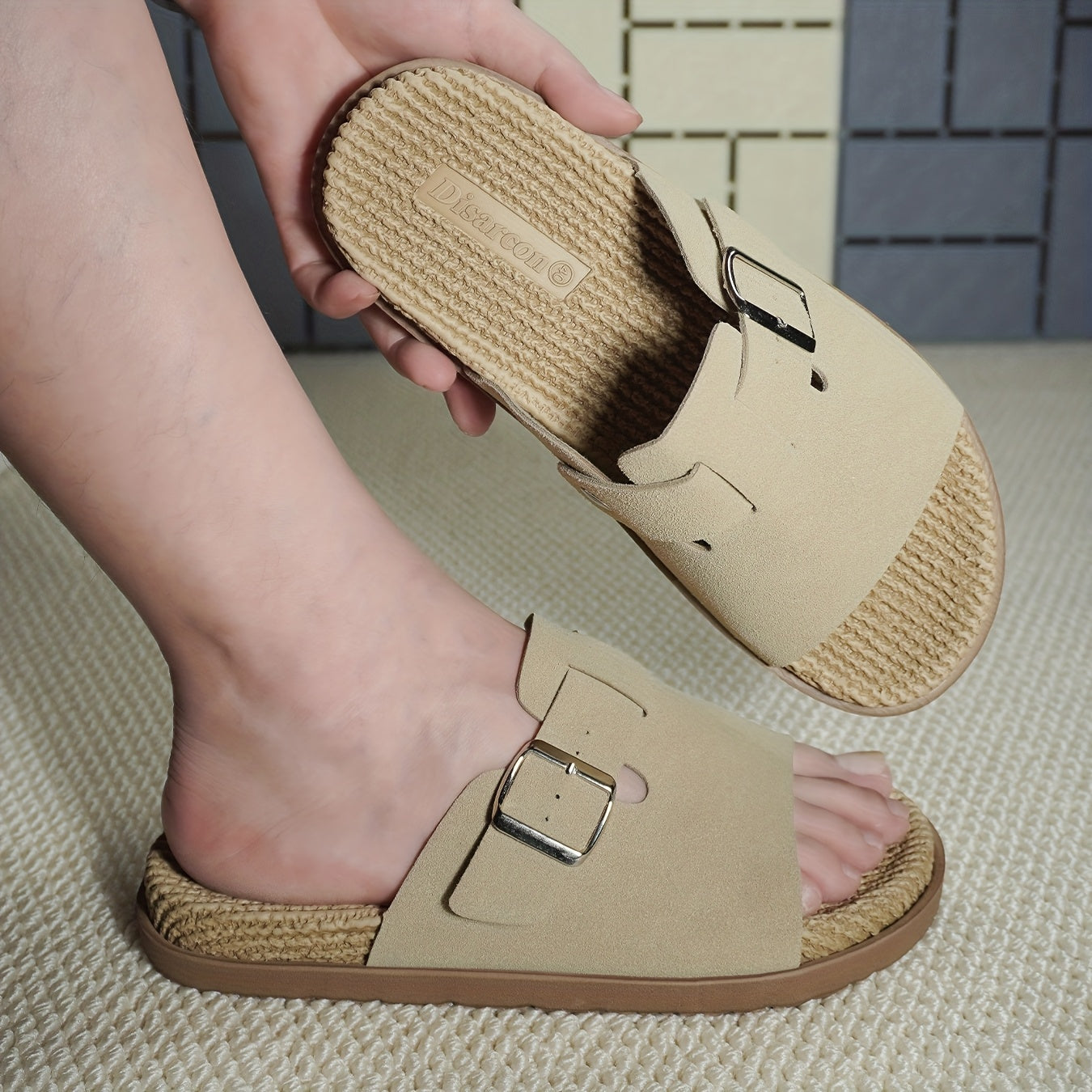 Herren Slide-Sandalen – Bequeme Freizeitschuhe mit Schnalle, ideal für Alltag & Freizeit