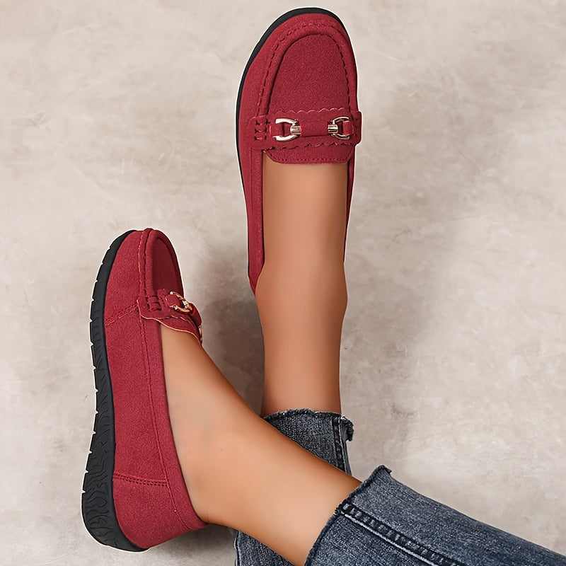 Damen Mokassins Elegant Komfort Slip-On Freizeit Loafer Schuhe