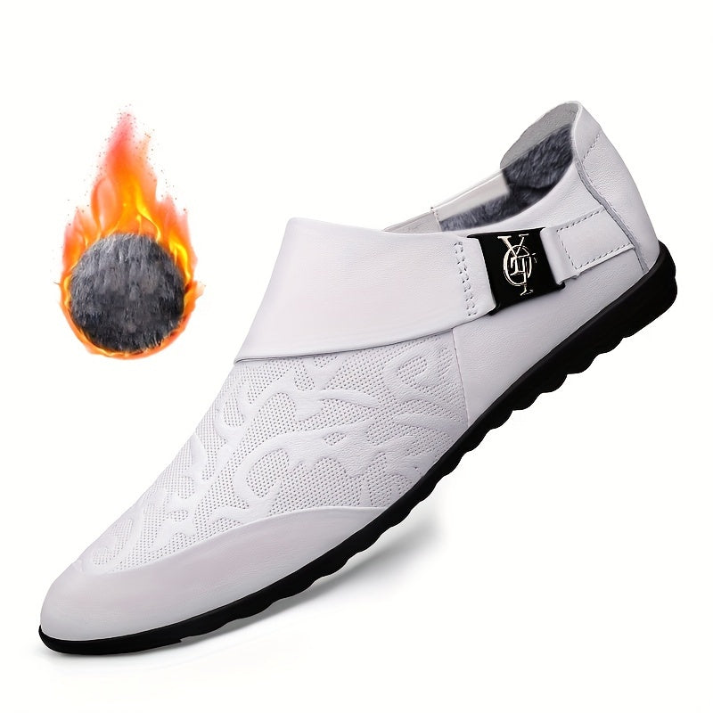Herren Slip-On Loafer – Elegante Freizeitschuhe mit Prägung und modernem Design
