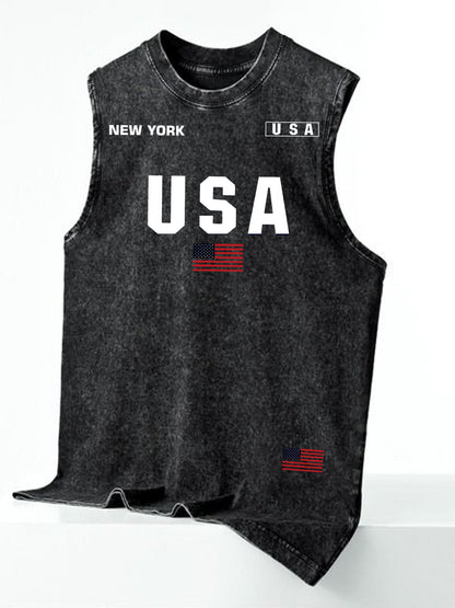 Herren Streetwear Tanktop mit modernem Print und lässigem Schnitt