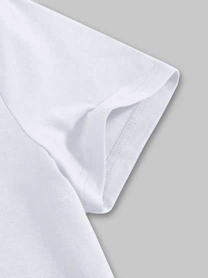 Damen T-Shirt mit abstraktem Print, lässiger Streetstyle – ideal für Alltag und Freizeit