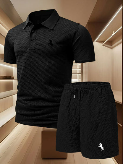Herren Polo Set mit Shorts – Elegantes Freizeit-Outfit für Alltag und sportliche Aktivitäten