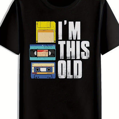Herren Retro Grafik T-Shirt – Ich bin so alt – Lustiges Vintage Medien Motiv