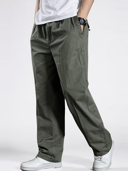 Herren Freizeithose mit Kordelzug – Bequeme Weite Hose für Alltag & Sport