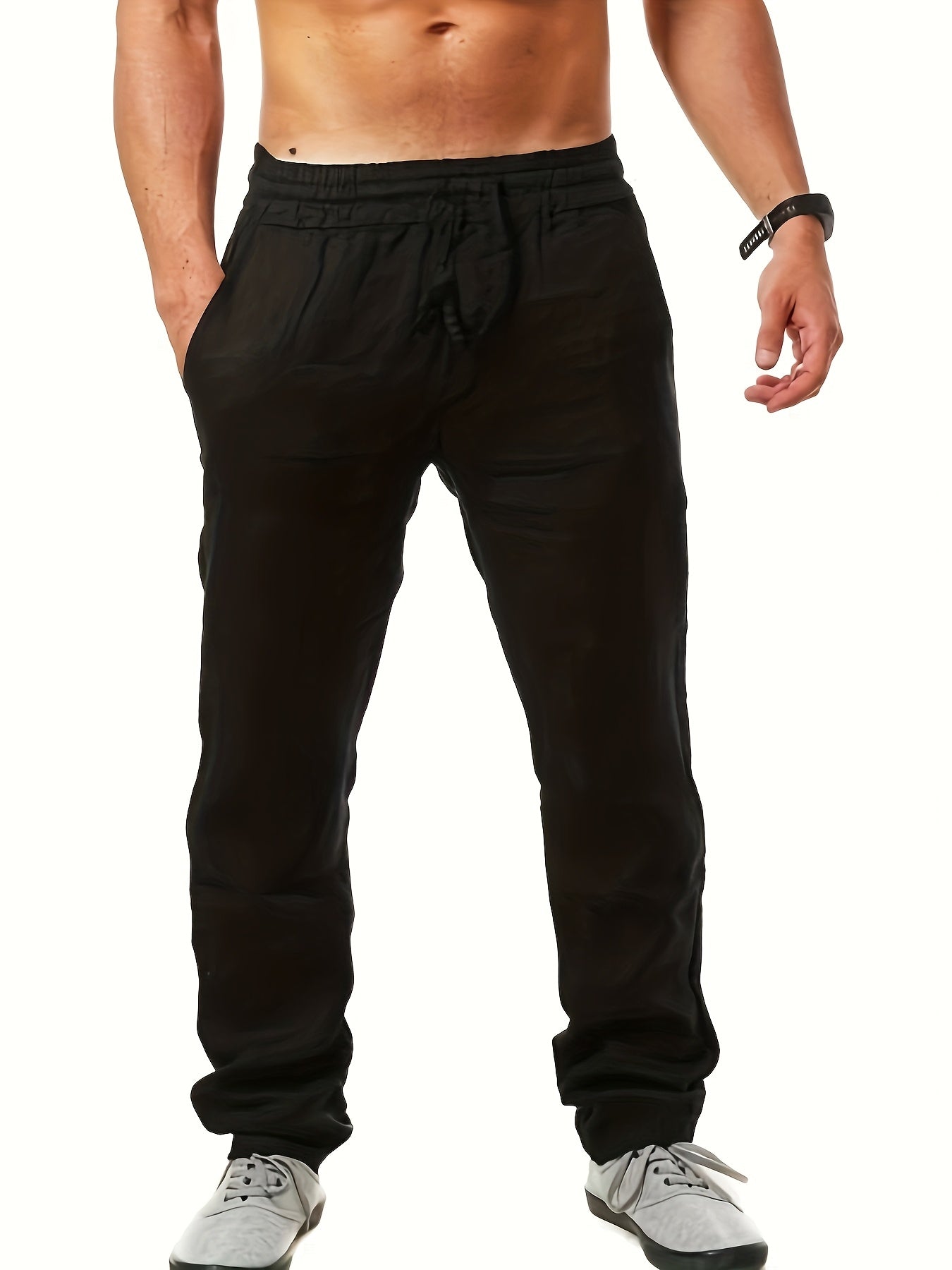 Herren Freizeithose mit Kordelzug – Bequeme Sommerhose für Alltag und Urlaub