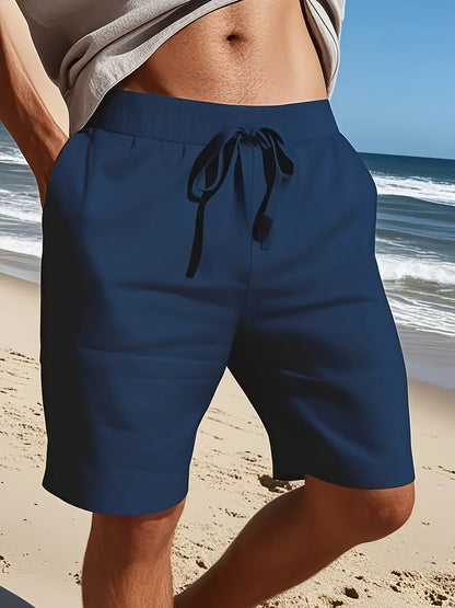Herren Freizeits-Shorts mit Kordelzug für Strand und Alltag