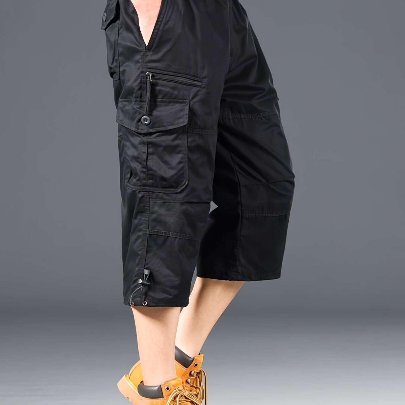 Herren Cargo Outdoor Shorts mit vielen Taschen und langem Schnitt – Ideal für Abenteuer & Freizeit