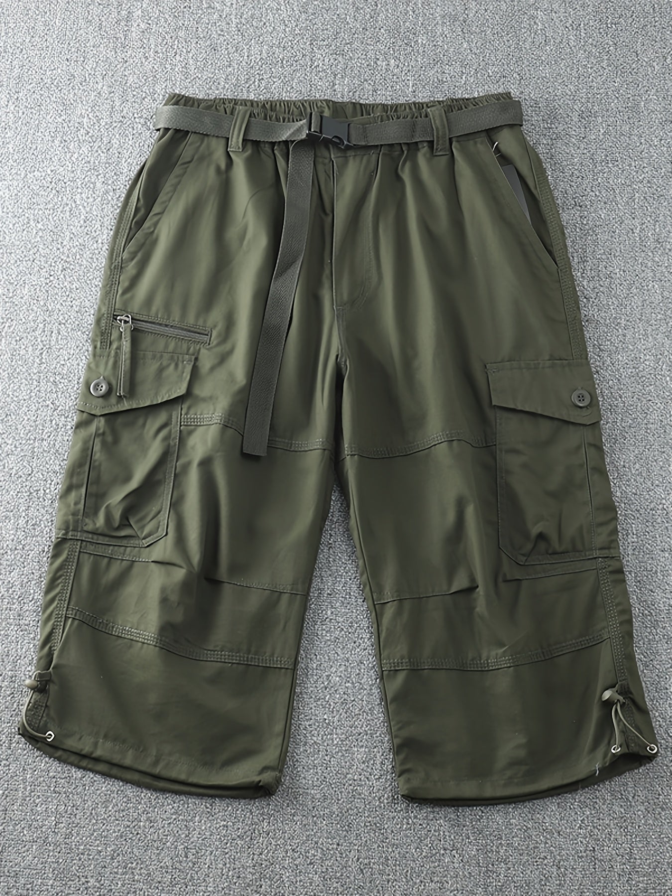 Herren Cargo Outdoor Shorts mit vielen Taschen und langem Schnitt – Ideal für Abenteuer & Freizeit