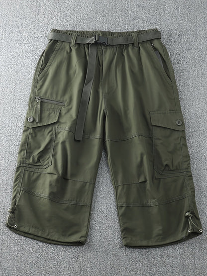 Herren Cargo Outdoor Shorts mit vielen Taschen und langem Schnitt – Ideal für Abenteuer & Freizeit