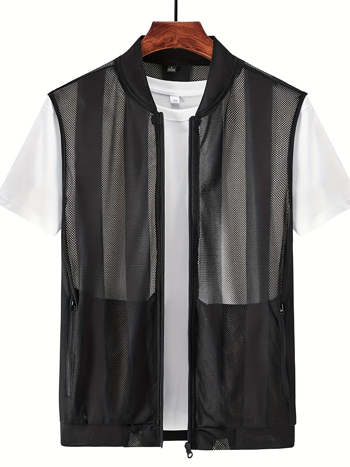 Herren Weste mit Reißverschluss und sportlichem Design – Ideal für Freizeit und Outdoor