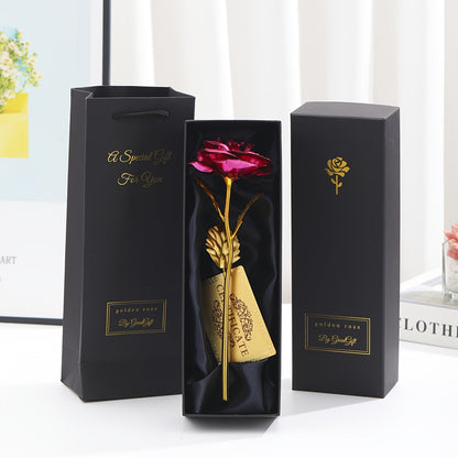 Edle Geschenkrose im Geschenkkarton – Dekorative Blume für Muttertag, Damen, Geschenkidee, Wohnaccessoire