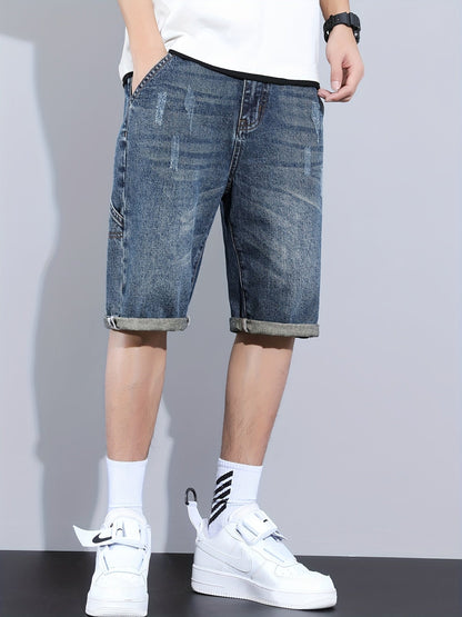 Herren Jeans-Bermuda Regular Fit – Lässige Utility-Shorts für Alltag und Freizeit
