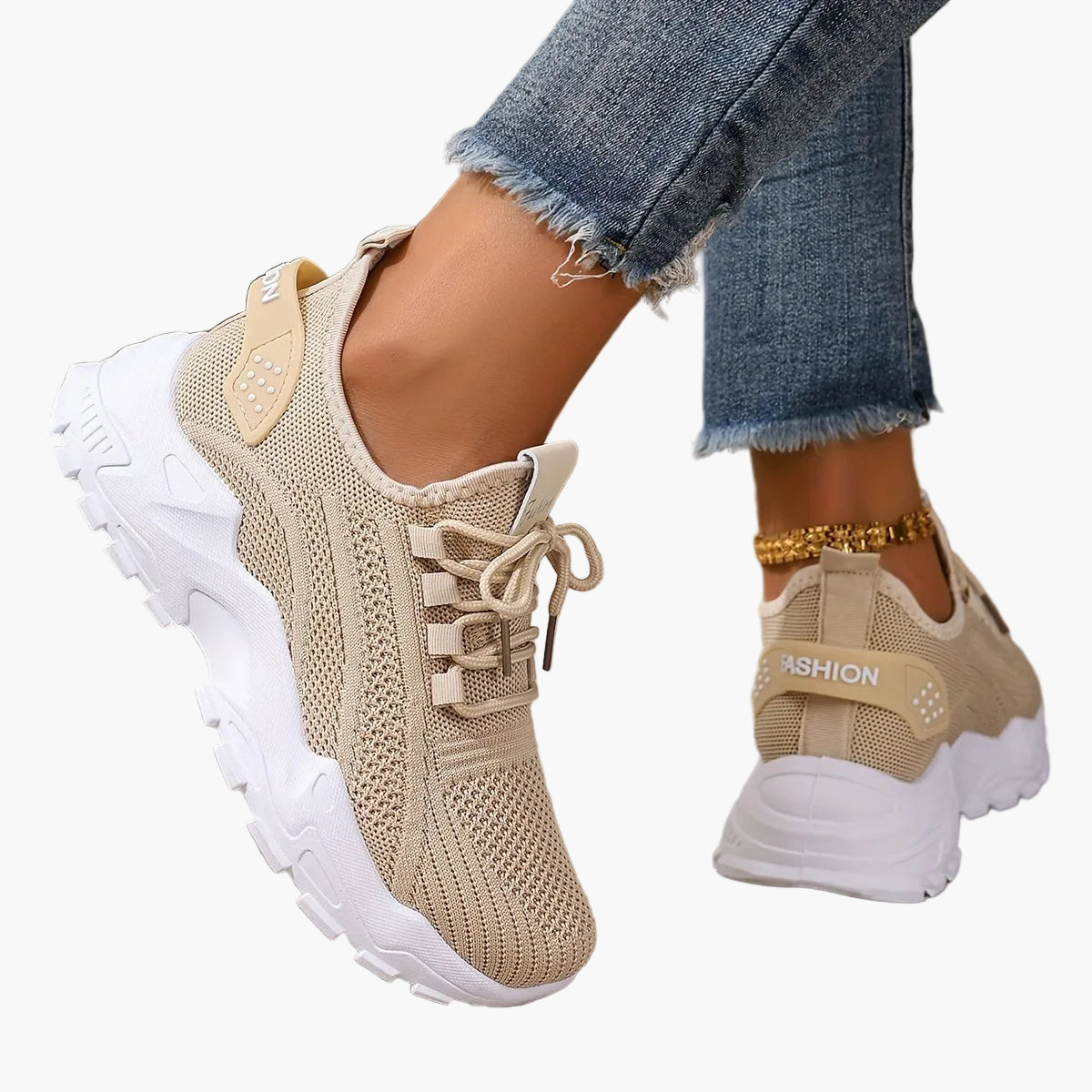 Damen Sneaker Atmungsaktiv Sportlich Freizeit Laufschuhe
