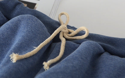 Zoe – Gepolsterte Lammvelours-Sweathose
