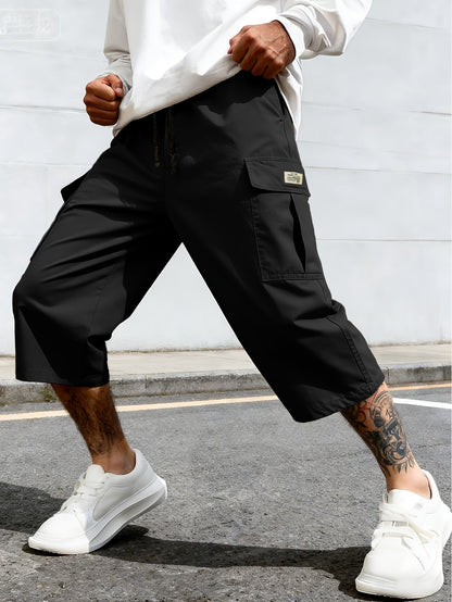 Herren Cargo-Shorts mit Taschen – Lässige Knielange Freizeithose für Alltag & Sport