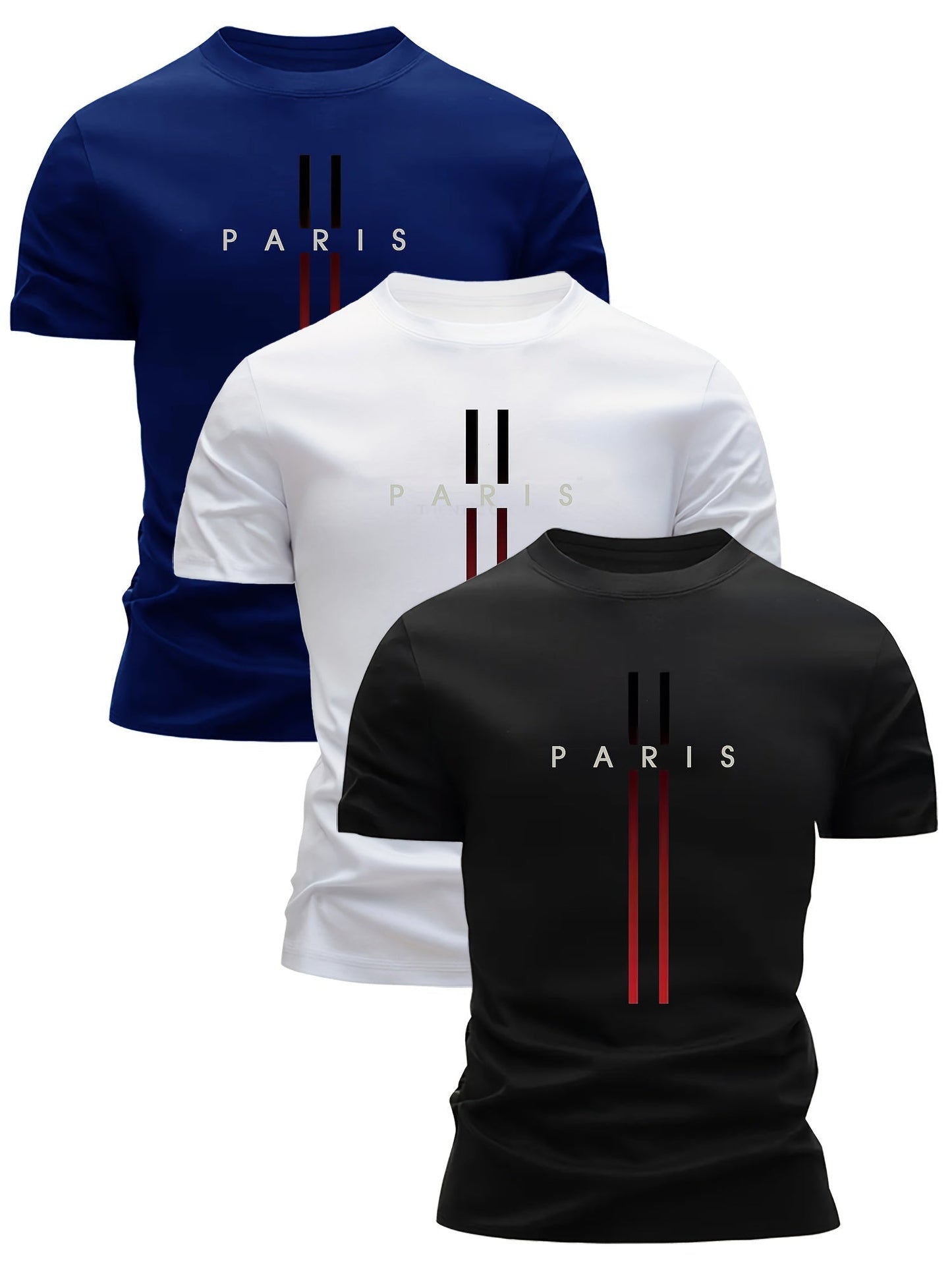 Herren T-Shirt Paris Design – Modernes Streetwear mit Print – Freizeit & Alltag