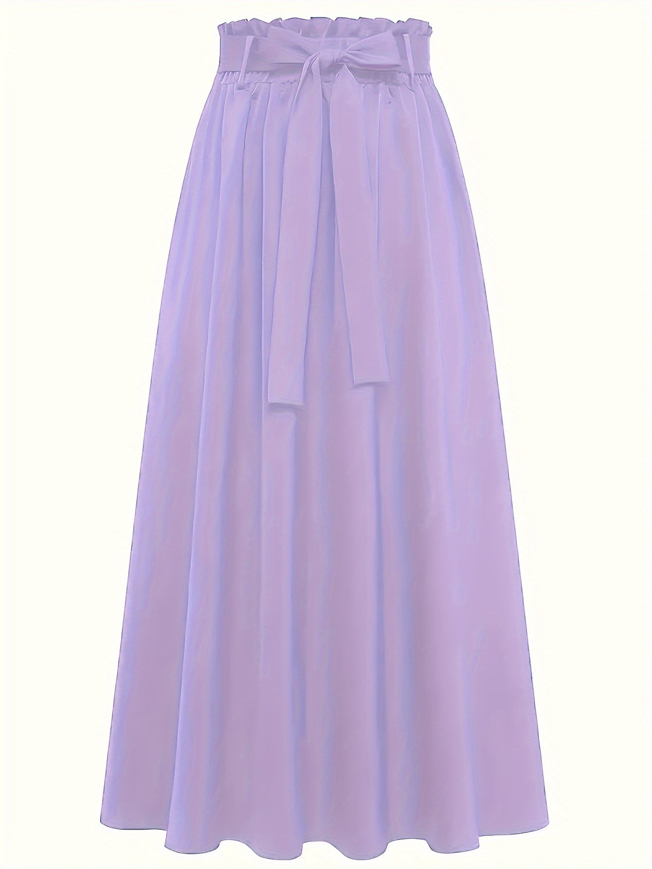 Damen Maxirock mit Paperbag-Bund und Schleife – Eleganter Freizeit-Look für jeden Anlass