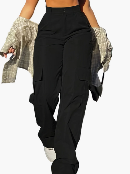 Damen Cargo-Hose im Y2K Streetstyle – Lockerer Schnitt für Alltag & Freizeit