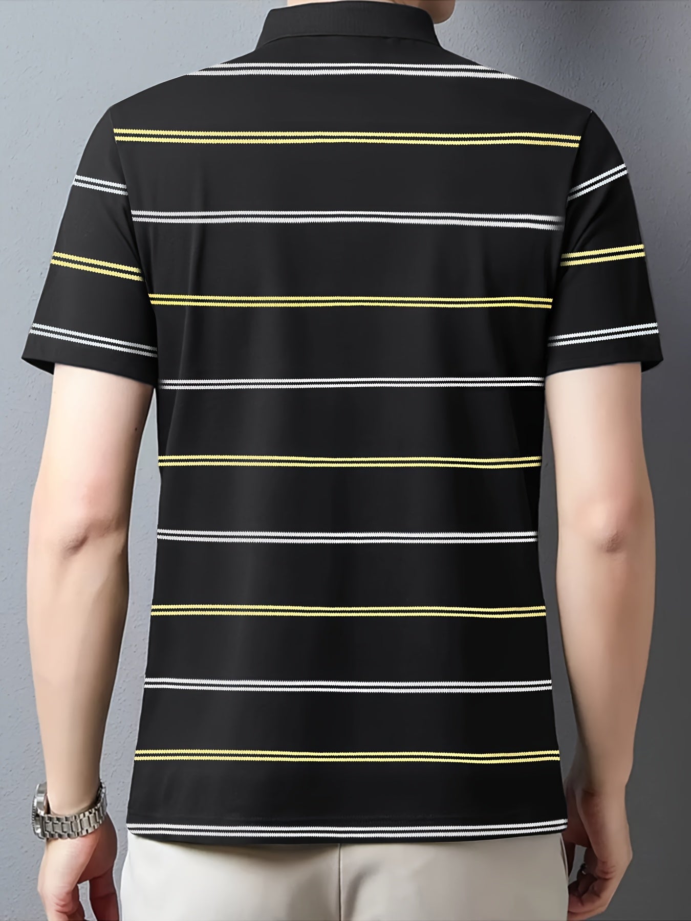 Herren Poloshirt mit Streifen – Stilvolles Freizeit- und Business-Oberteil