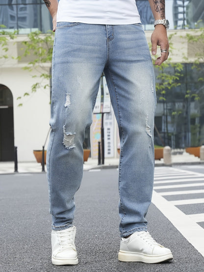 Herren Jeans im Distressed Streetstyle Look – Lässige Freizeitjeans