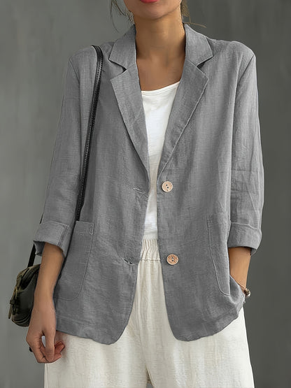 Damen Blazer Elegant Locker Business Freizeitjacke