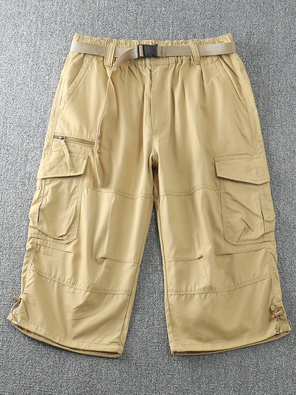 Herren Cargo Outdoor Shorts mit vielen Taschen und langem Schnitt – Ideal für Abenteuer & Freizeit