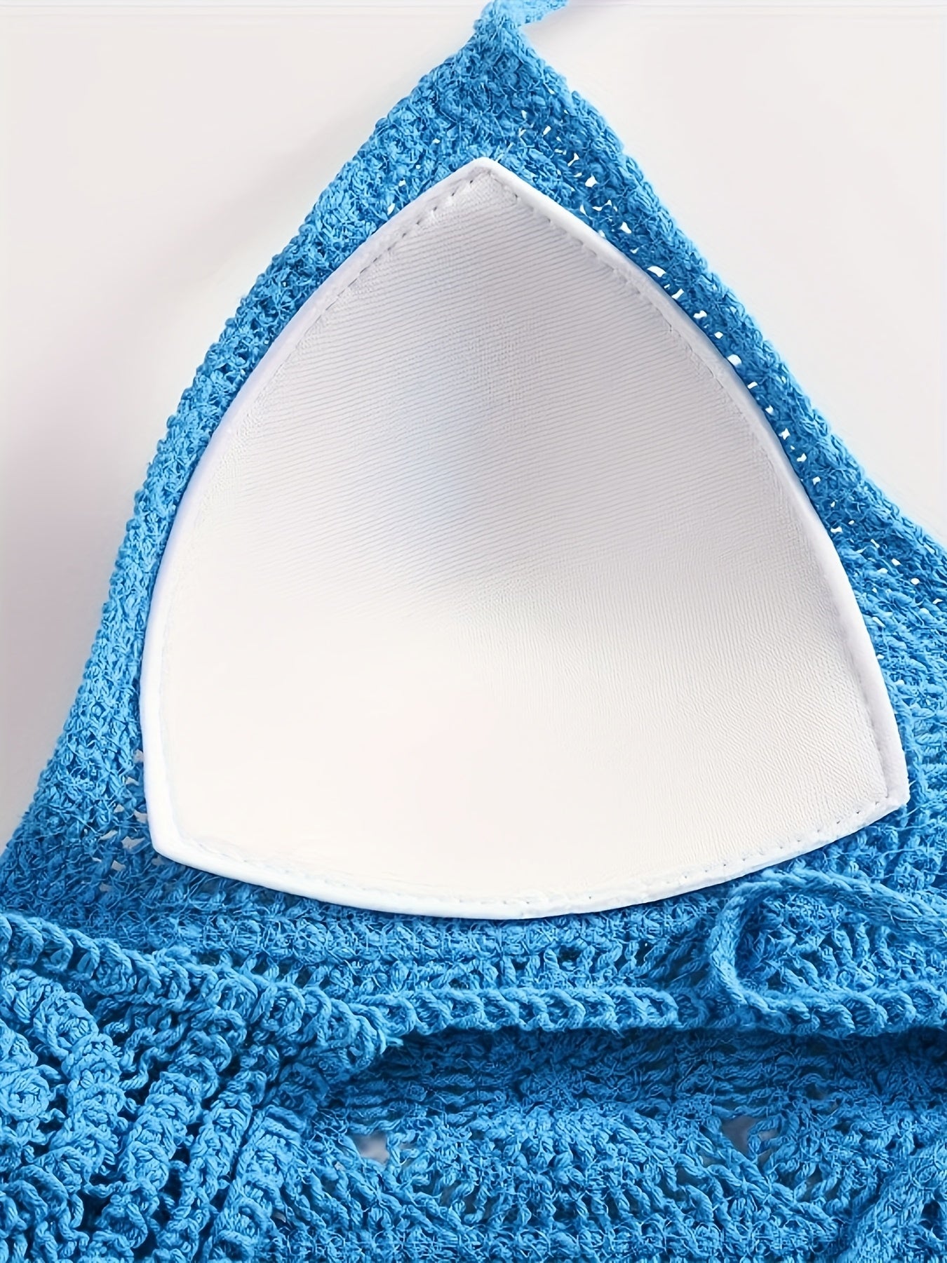Damen Häkel-Halftertop im Boho-Stil für Sommer und Festivals