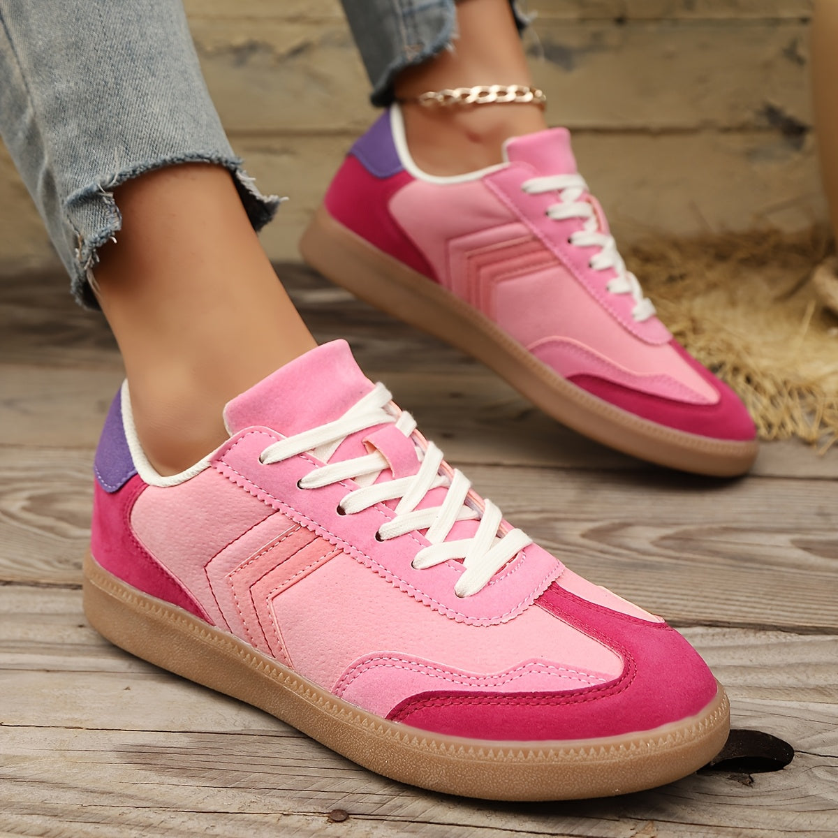Damen Retro Sneaker – Bequeme Freizeitschuhe für Alltag und Streetstyle