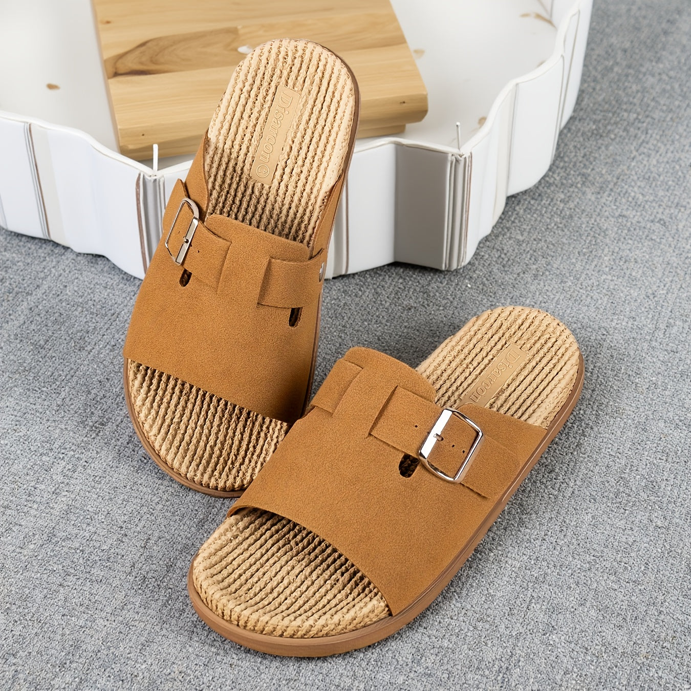 Herren Slide-Sandalen – Bequeme Freizeitschuhe mit Schnalle, ideal für Alltag & Freizeit